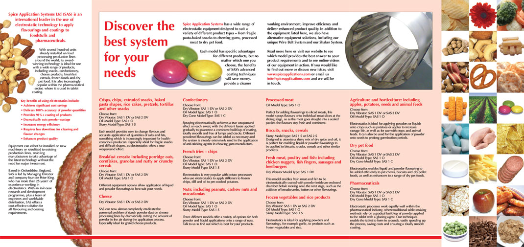 printed brochure design inner for SAS