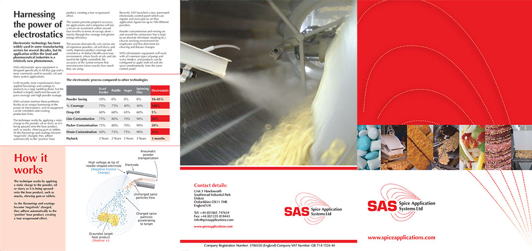 printed brochure design outer for SAS